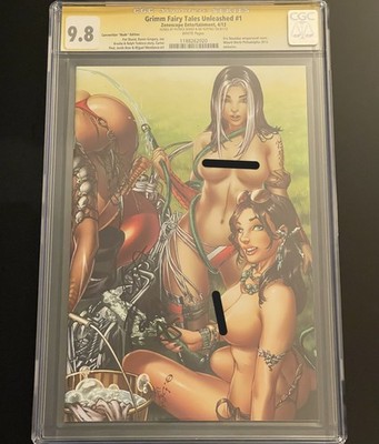 GRIMM FAIRY TALES UNLEASHED #1 SS CGC 9.8 EBAS ''NUDE'' WRAP - SND RUFFINO & SHAND