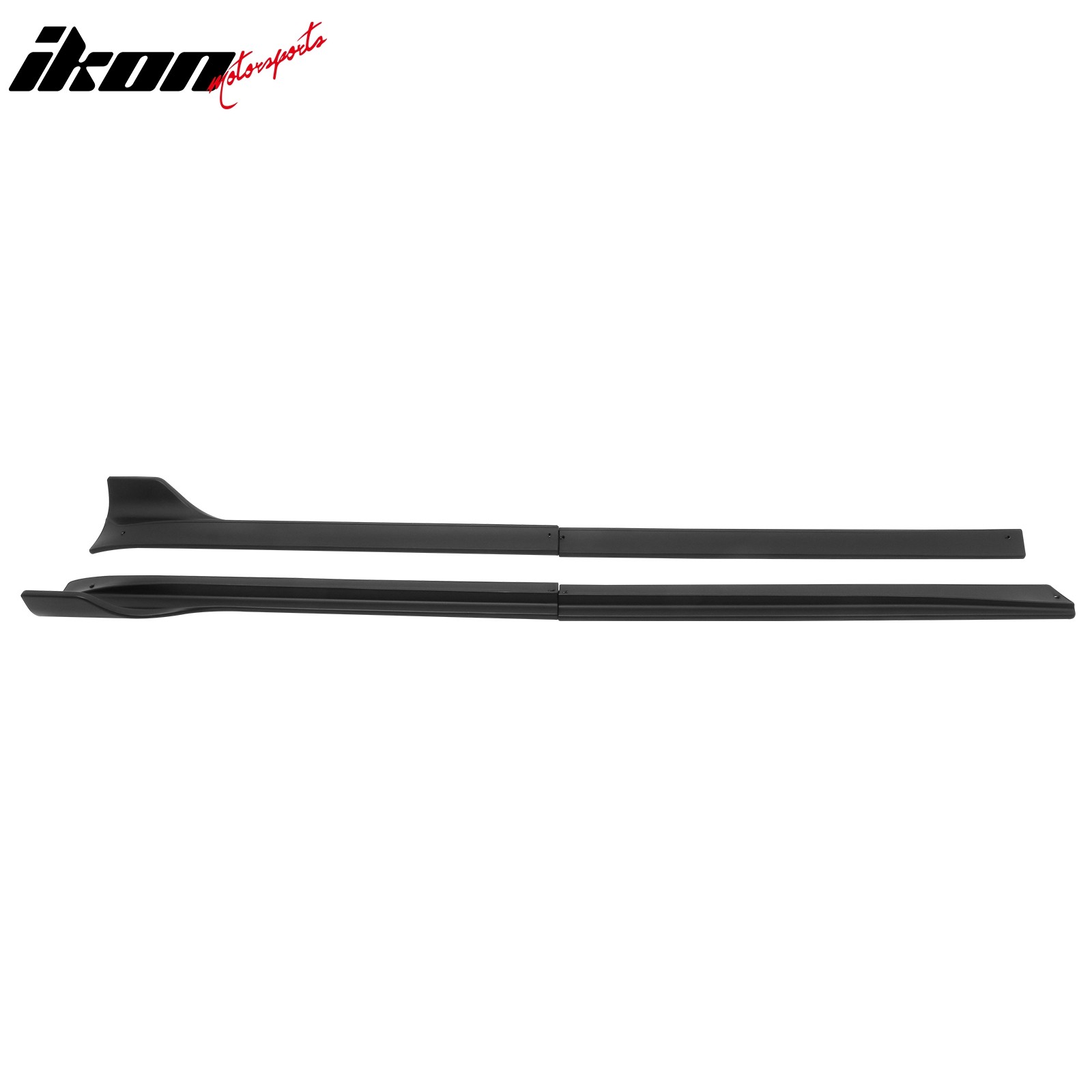 Fits 20-24 Tesla Model Y IKON V3 Style Matte Black Side Skirts Extension Lip ABS