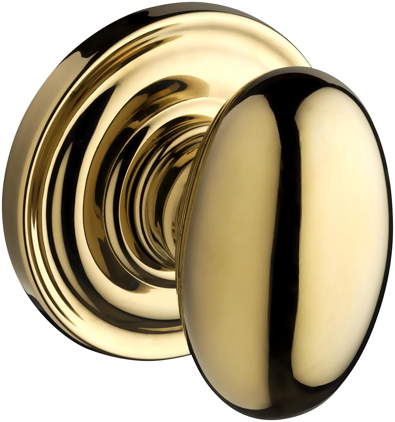 Baldwin HD.ELL.TRR Ellipse Non-Turning One-Sided Dummy Door Knob - Brass