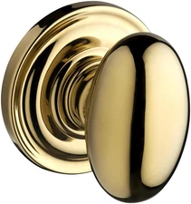 Baldwin HD.ELL.TRR Ellipse Non-Turning One-Sided Dummy Door Knob - Brass