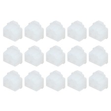 15pcs RJ11 Port Duct Covers Caps Plugs Protector for RJ11 Female Plug, Clear