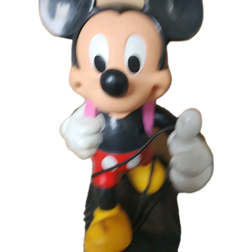 Vintage Disney 1980s Tyco Mickey Mouse Pink Backpack Push Button Phone Telephone - Image 4 of 4