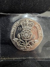 Queen Elizabeth II 20 Pence Coin BUNC From Royal Mint Set