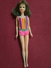 VINTAGE BARBIE OUTFIT "TNT BRUNETTE FRANCIE DOLL IN ORIGIANL SWIMSUIT"