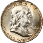 1956 Franklin Half Dollar - FBL - Light Album Toning - GEM BU!