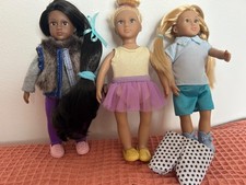 3 x Battat Our Generation Lori Dolls
