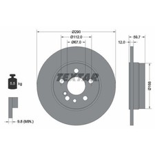 Disque de frein Mercedes 560