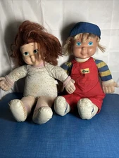 Vintage Playskool MY BUDDY & KID SISTER DOLLS NEED TLC