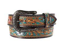 Angel Ranch Western Belt Womens Metallic Flower Multi D140011997