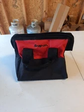 Snap On Tools CTUTOTE Power Tool Tote Bag/Tool Carry Bag W/ Handle Red Black VGC