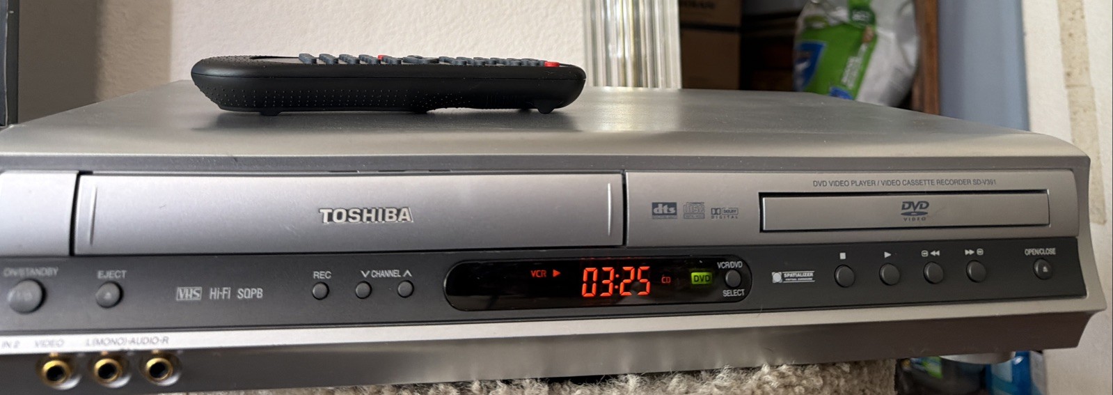 Toshiba SD-c391 Hifi 4 Head DVD/VCR Combo Player VHS Recorder Refurbished👍