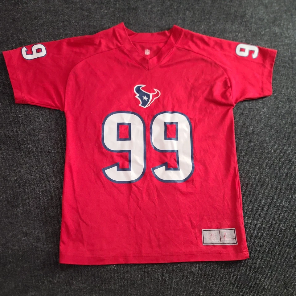 NFL Juvenil J.J. Watt #99 Houston Texans Camisa Jersey Talla L 14/16 Rojo Poliéster Foto 2 de 4