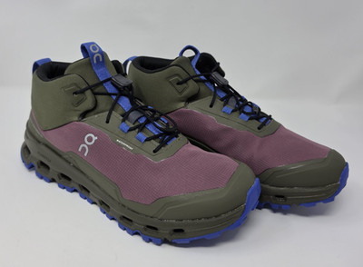 On Cloudhero Mid Waterproof  Size Youth 5 Shoe Cherry/Olive NWB