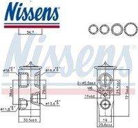 Nissens 999452 Expansionsventil FüR Klimaanlage Expansionsventil