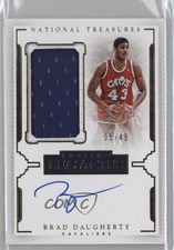 2015-16 National Treasures Lasting Legacies Jersey 5/49 Brad Daugherty Auto 0c3