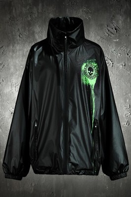 ByTheR Color Changing Thermochromic Windbreaker Jacket Men s Oversized High Neck