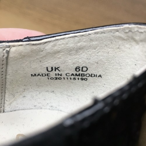 Clarks Shoes Black Suede Patent Leather Double Strap High Heel Round Toe UK 6 D - Picture 14 of 15