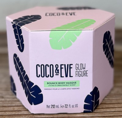Coco & Eve Glow Figure Bounce Body Mask, Detox Clay Mask, 7.2 Fl Oz, BNIB