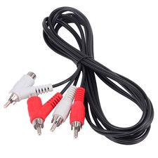 Yeworth RCA Audio Piggyback Extender Cable, 5Ft 2