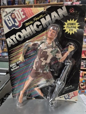 1975 VINTAGE MIKE POWERS  ATOMIC MAN  G.I. JOE ACTION TEAM - HASBRO - 12  NOC
