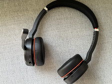 Jabra Evolve 75 Wireless Bluetooth Headset w/Case, Charging Cord, USB Dongle