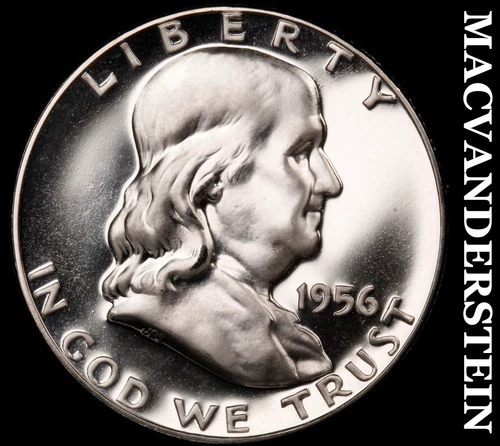 1956 Silver Franklin Half Dollar - Choice Gem Proof  Lustrous  #G9458