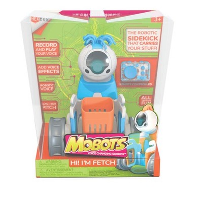 HEXBUG MoBots Fetch - Remote Control Record and Talking Robot Kit with Motor Lig
