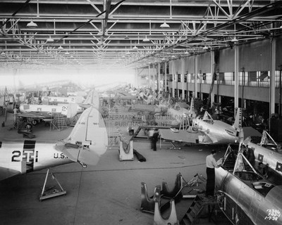 ASSEMBLY LINE NAVY DOUGLAS TBD-1 DEVASTATOR SANTA MONICA 1938 8X10 PHOTO