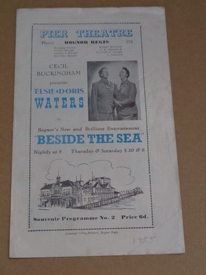 Elsie & Doris Waters (Gert & Daisy) 1955 Bognor Regis Pier Programme