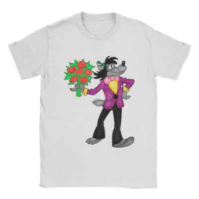Nu Pogodi Wolf Men's T Shirts Funny Tees Short Sleeve Crewneck T-Shirt