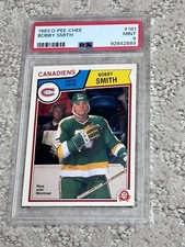 1983 O-PEE-CHEE OPC HOCKEY CARD PSA 9 BOBBY SMITH MONTREAL CANADIENS