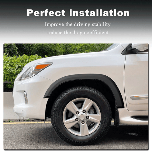 For Lexus LX450 LX570 2007-19 Side Wheel Eyebrow Arch Fender Flares Molding Trim - Picture 3 of 12