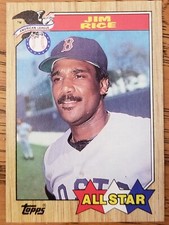 Jim Rice Boston Red Sox 1987 Topps ALL STAR Baseball Card #610 MT
