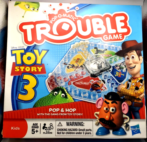 New Pop-O-Matic Trouble Game - Toy Story 3 Edition, Hasbro - Picture 1 of 2
