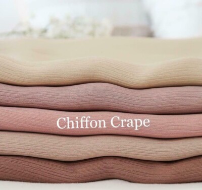 TOP QUALITÄT Crinkle Chiffon Premium Uni Schal Hochwertig Elegant Weich Hijab