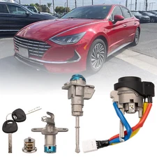 Full Lock Ignition Switch Lock Cylinder Start Barrel For Hyundai Sonata 2015-19