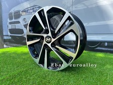 4 x 17 Inch 5x114.3 Black Polished Wheels: Fits For Hyundai
