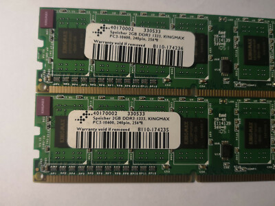 KingMax 4GB (2x2GB) PC3-10600 DDR3 1333MHz