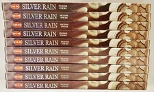 10 Boxes HEM Silver Rain Incense 8 Sticks Per Box 80 Total Sticks Free Shipping