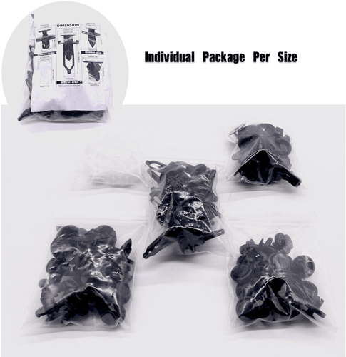 100X Bumper Clips Car Clips Fasteners Push Retainer Kit Auto Push Pin Rivets Set - Bild 7 von 11