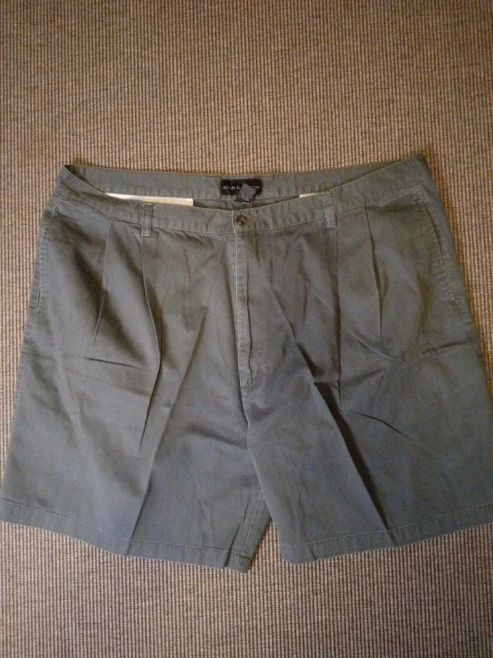 Croft & Barrow Gray Men's Chino Shorts Size 44.  t12 - Image 2 of 4