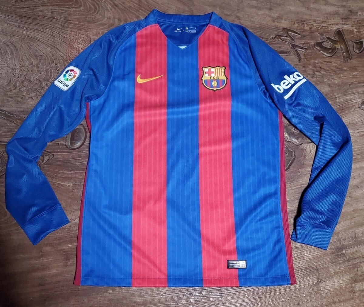 FC Barcelona Jersey 2016 2017 M Home Maglia Nike L/S Messi Nerymar