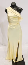 Saints & Secrets Women's Floret Asymmetric Neckline Midi Dress CD4 Butter US:XS