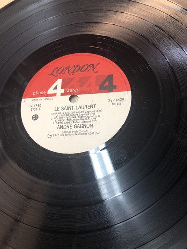 ANDRE GAGNON-LE SAINT LAURENT-LP-VG+-GATEFOLD-CANADIAN PIANIST-COLUMBIA (RP) - Picture 12 of 12