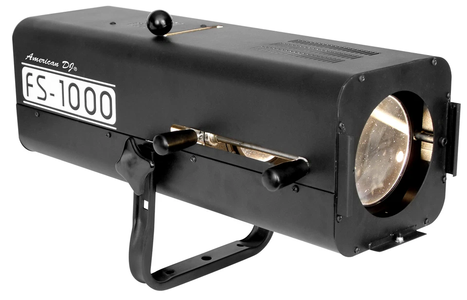 (2) American DJ FS-1000 Followspot Lights with 575W Bulb/Hanging Bracket+Fogger - Image 2 of 4