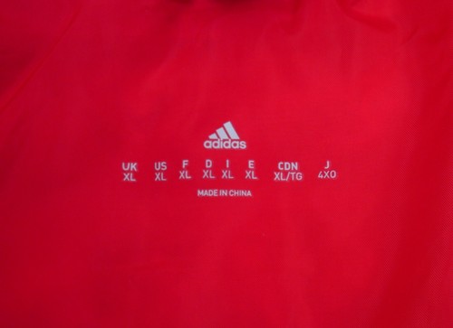 Adidas Manchester United Man U Puffer Jacket Coat Red Size XL - Picture 2 of 7