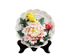 Chandler Handmade 3D Porcelain Decorative Art Plate with Stand – Display Only