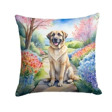 Anatolian Shepherd Spring Garden Path Throw Pillow