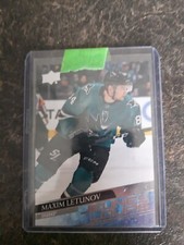 2020-21 Upper Deck Series 2 Young Guns YG Maxim Letunov RC Card# 487