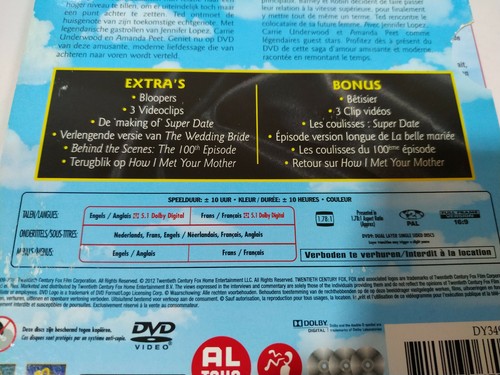 HOW I MET YOUR MOTHER Staffel 5 Komplett - 3 X DVD + Extras Englisch Französisch - Bild 3 von 6